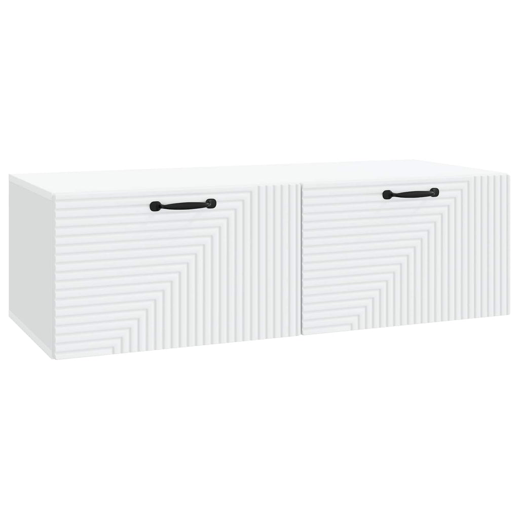 vidaXL Szafka RTV montowana na ścianie Biały 98 x 41 x 30 cm