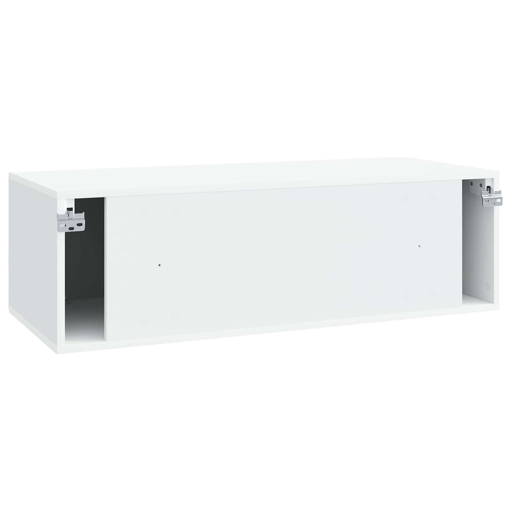 vidaXL Szafka RTV montowana na ścianie Biały 98 x 41 x 30 cm