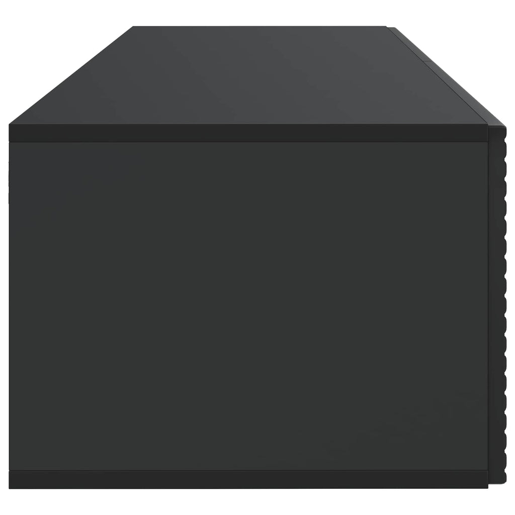 vidaXL Szafka RTV montowana na ścianie Czarny 98 x 41 x 30 cm