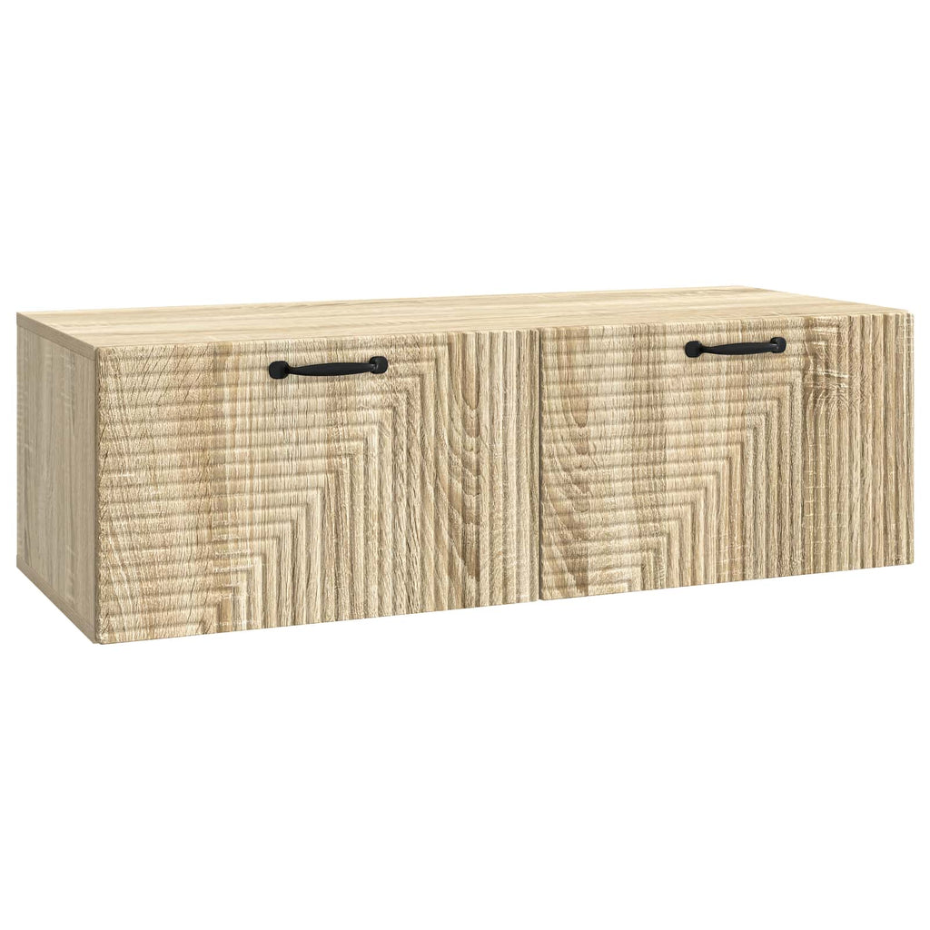 vidaXL Szafka RTV montowana na ścianie dąb Sonoma 98 x 41 x 30 cm