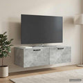 vidaXL Szafka RTV montowana na ścianie Betonowy szary 98 x 41 x 30 cm
