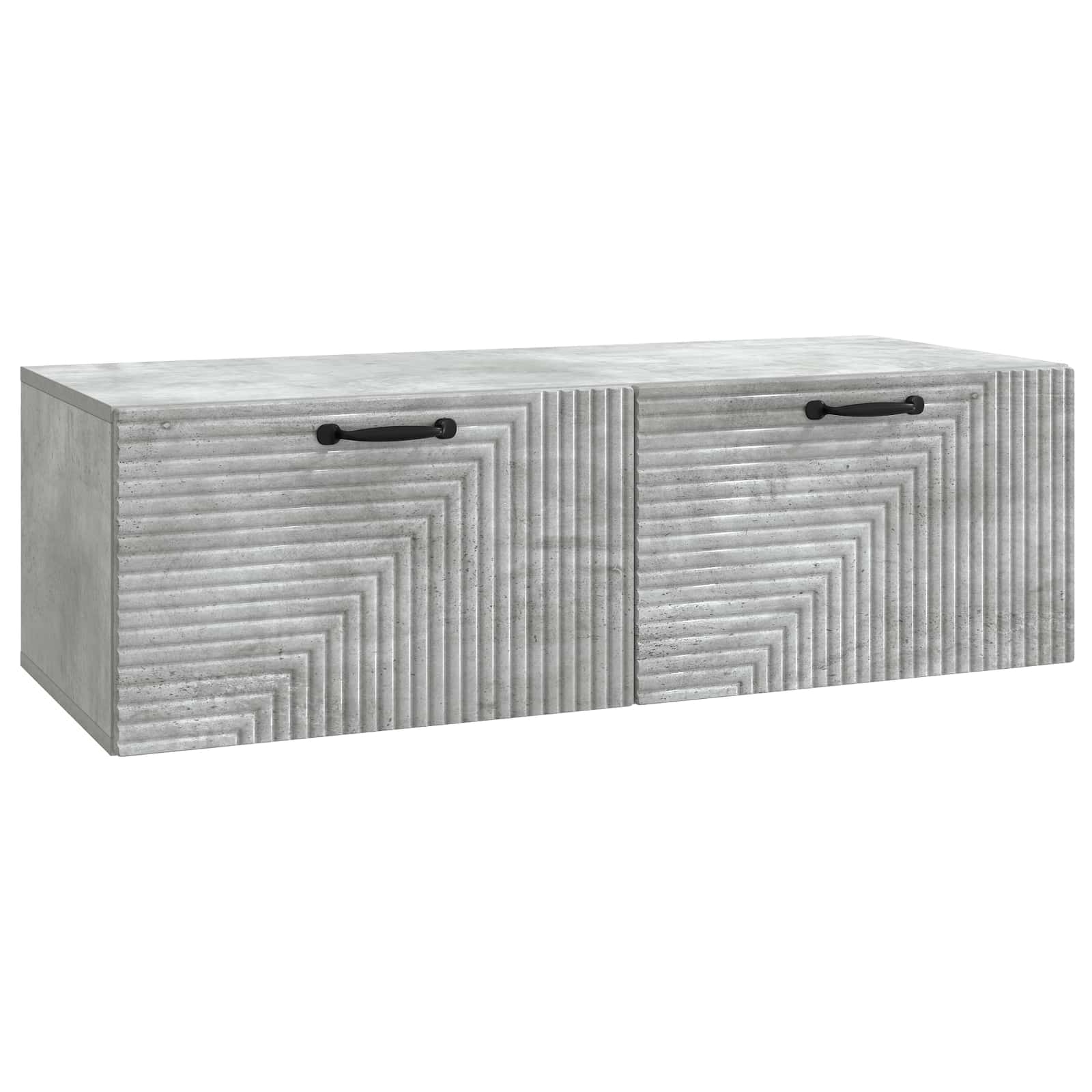 vidaXL Szafka RTV montowana na ścianie Betonowy szary 98 x 41 x 30 cm