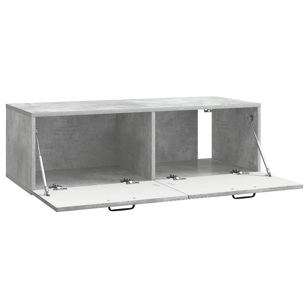 vidaXL Szafka RTV montowana na ścianie Betonowy szary 98 x 41 x 30 cm