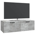 vidaXL Szafka RTV montowana na ścianie Betonowy szary 98 x 41 x 30 cm