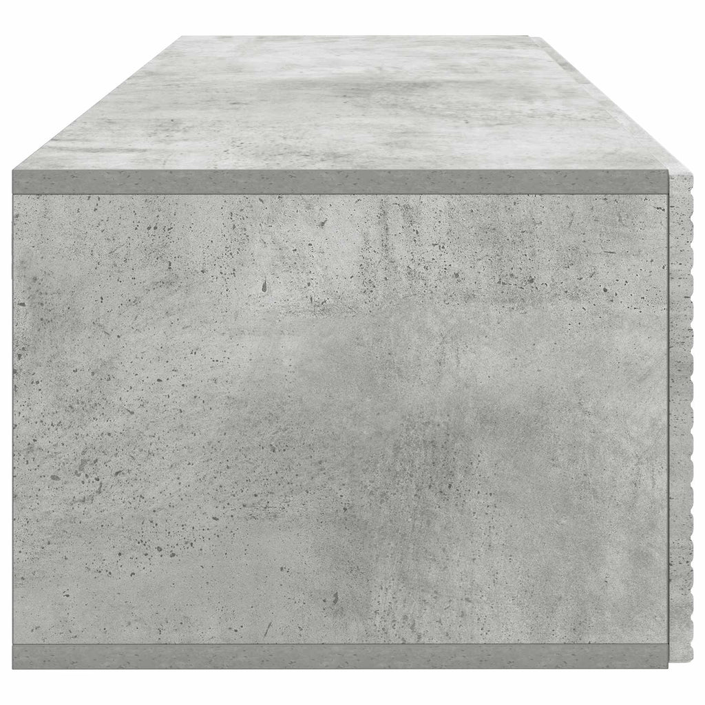 vidaXL Szafka RTV montowana na ścianie Betonowy szary 98 x 41 x 30 cm