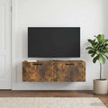 vidaXL Szafka RTV montowana na ścianie Dąb wędzony 98 x 41 x 30 cm