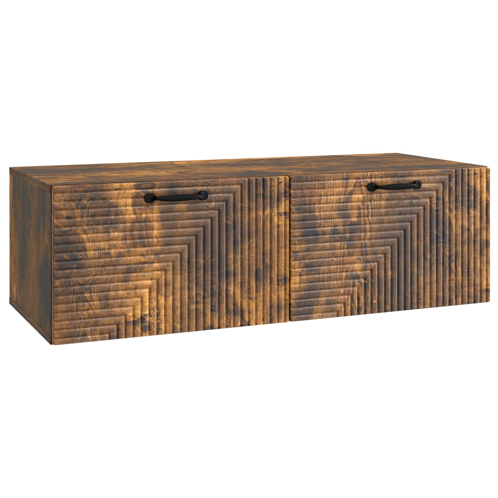 vidaXL Szafka RTV montowana na ścianie Dąb wędzony 98 x 41 x 30 cm