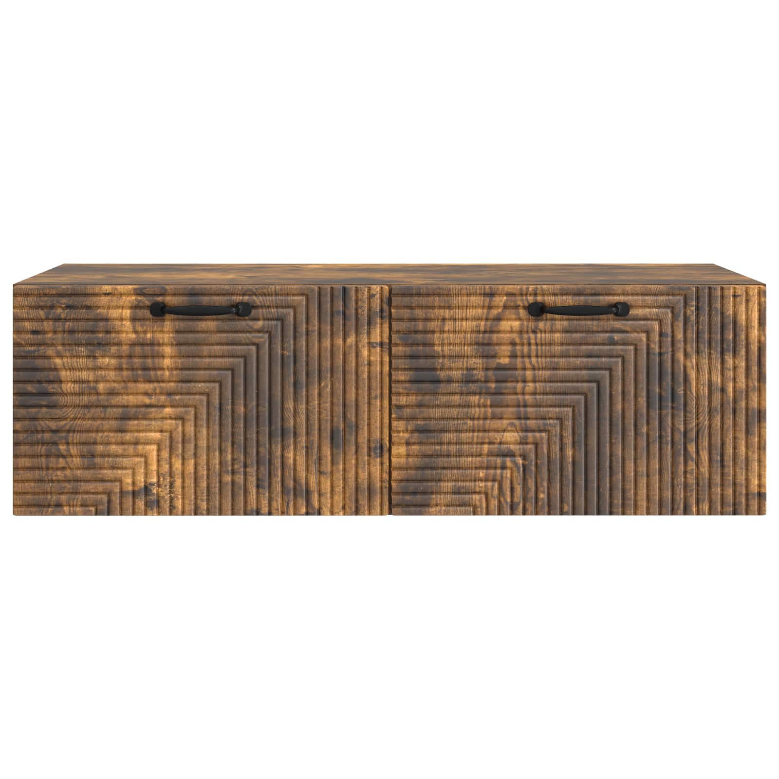 vidaXL Szafka RTV montowana na ścianie Dąb wędzony 98 x 41 x 30 cm
