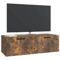 vidaXL Szafka RTV montowana na ścianie Dąb wędzony 98 x 41 x 30 cm