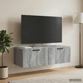 vidaXL Szafka RTV montowana na ścianie 98 x 41 x 30 cm Szary Sonoma