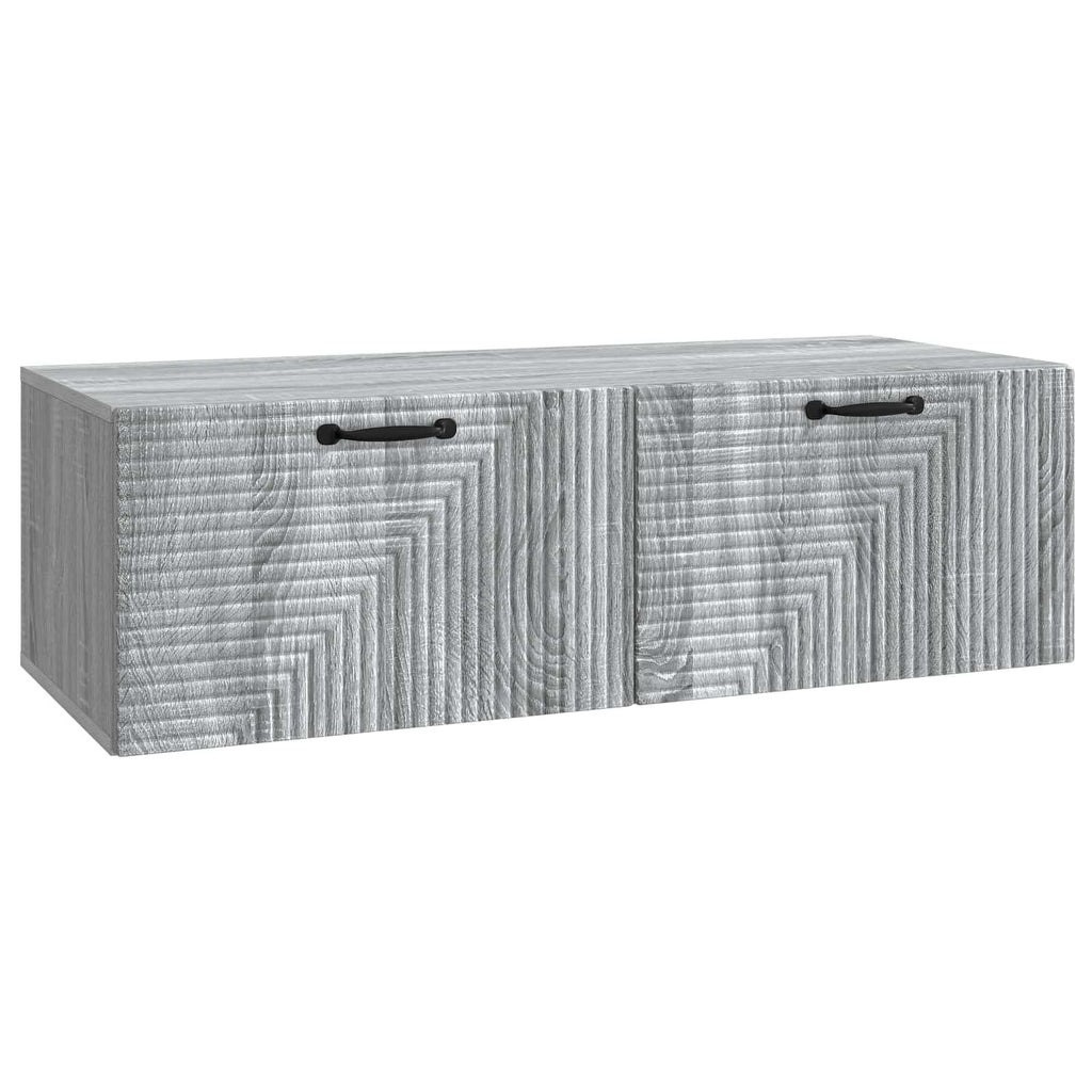 vidaXL Szafka RTV montowana na ścianie Szary Sonoma 98 x 41 x 30 cm