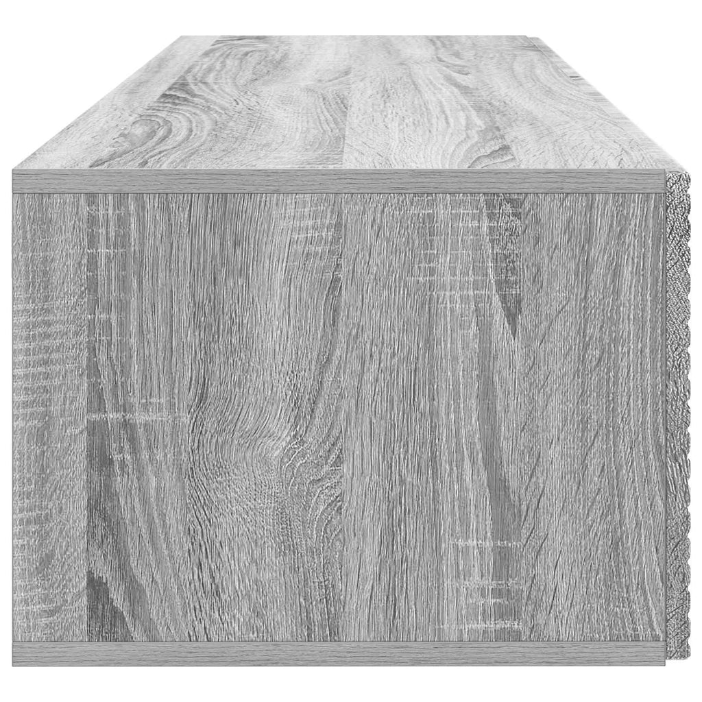 vidaXL Szafka RTV montowana na ścianie Szary Sonoma 98 x 41 x 30 cm