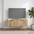 vidaXL Szafka RTV montowana na ścianie 98 x 41 x 30 cm Dąb artisan