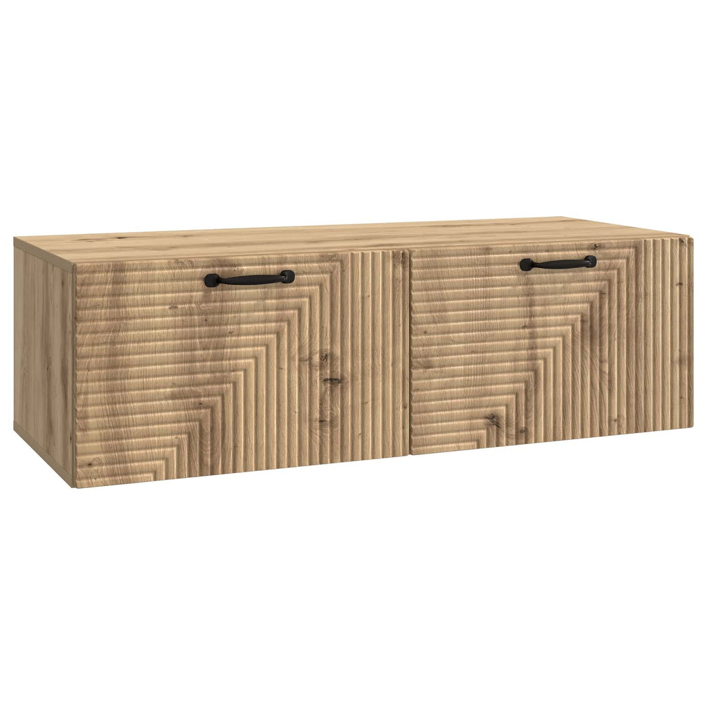 vidaXL Szafka RTV montowana na ścianie Dąb artisan 98 x 41 x 30 cm