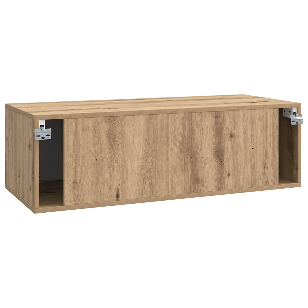 vidaXL Szafka RTV montowana na ścianie Dąb artisan 98 x 41 x 30 cm