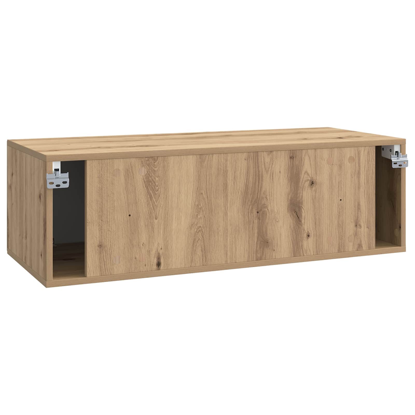 vidaXL Szafka RTV montowana na ścianie Dąb artisan 98 x 41 x 30 cm