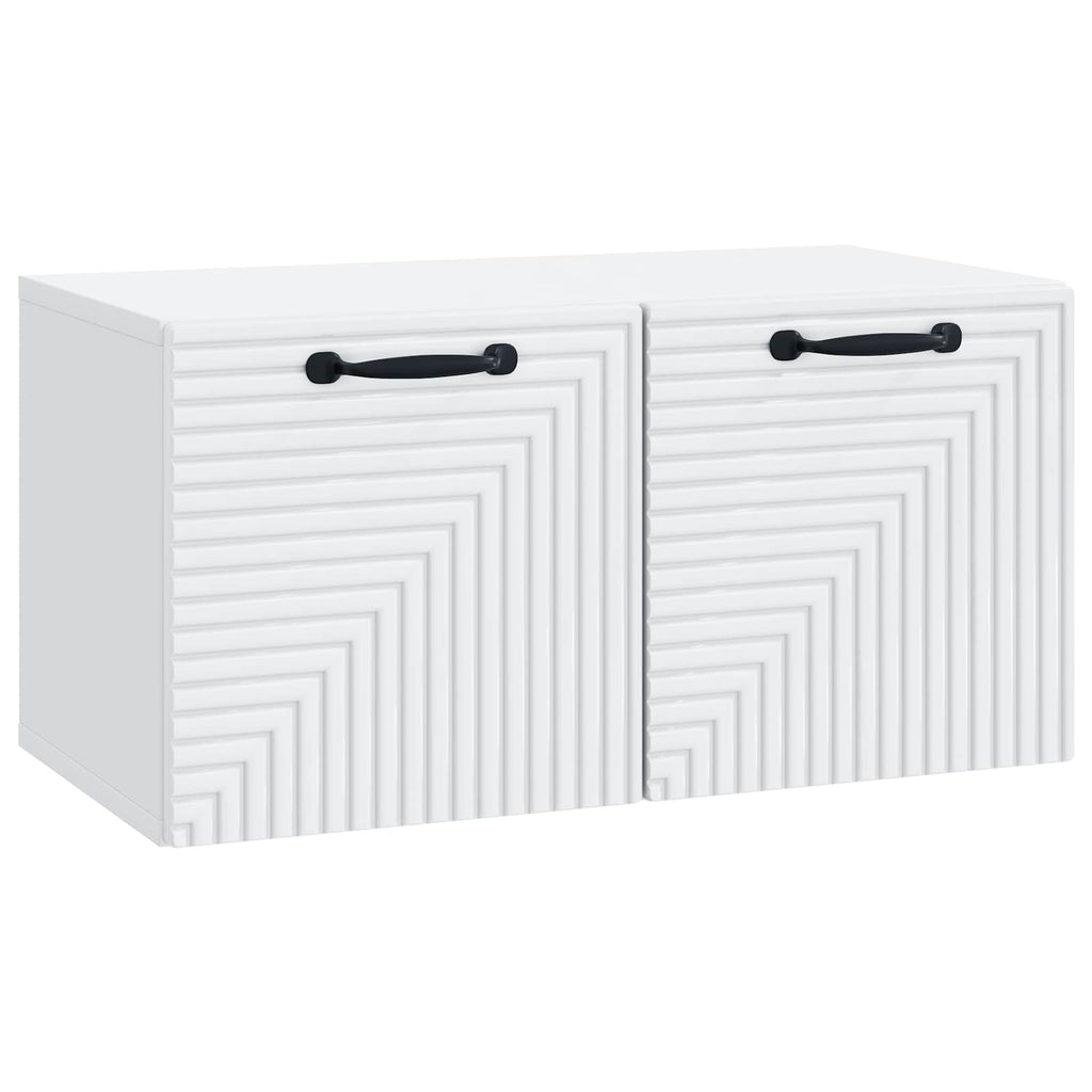 vidaXL Szafka RTV montowana na ścianie Biały 59,5 x 31 x 30 cm