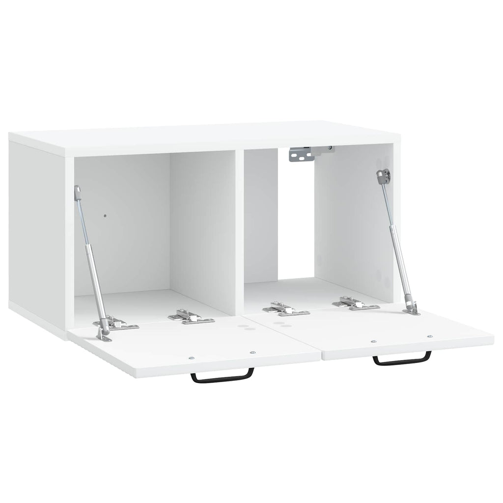 vidaXL Szafka RTV montowana na ścianie Biały 59,5 x 31 x 30 cm