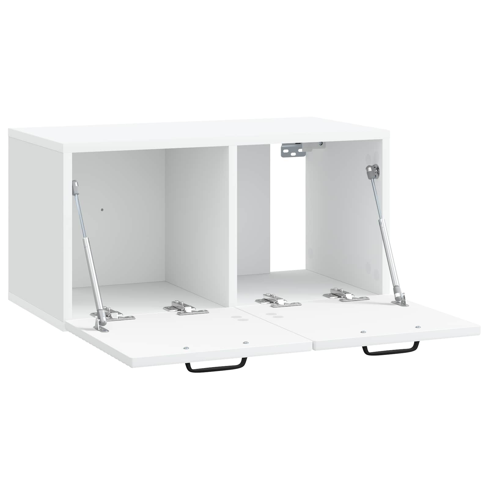 vidaXL Szafka RTV montowana na ścianie Biały 59,5 x 31 x 30 cm