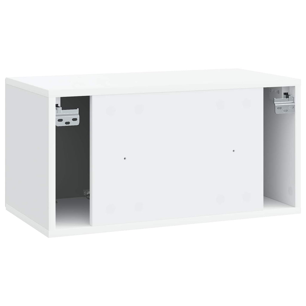 vidaXL Szafka RTV montowana na ścianie Biały 59,5 x 31 x 30 cm