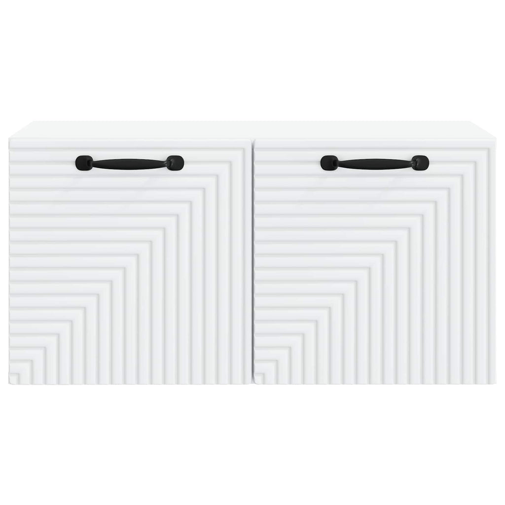 vidaXL Szafka RTV montowana na ścianie Biały 59,5 x 31 x 30 cm