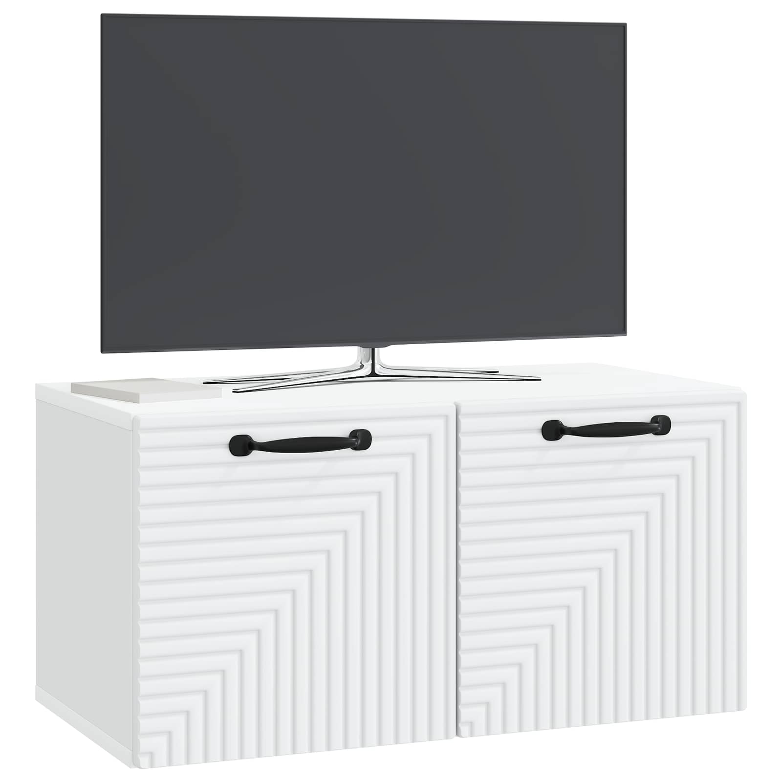 vidaXL Szafka RTV montowana na ścianie Biały 59,5 x 31 x 30 cm