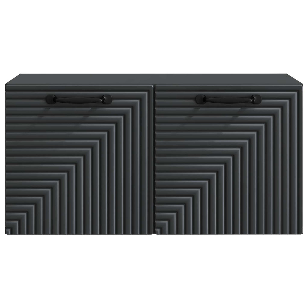 vidaXL Szafka RTV montowana na ścianie Czarny 59,5 x 31 x 30 cm