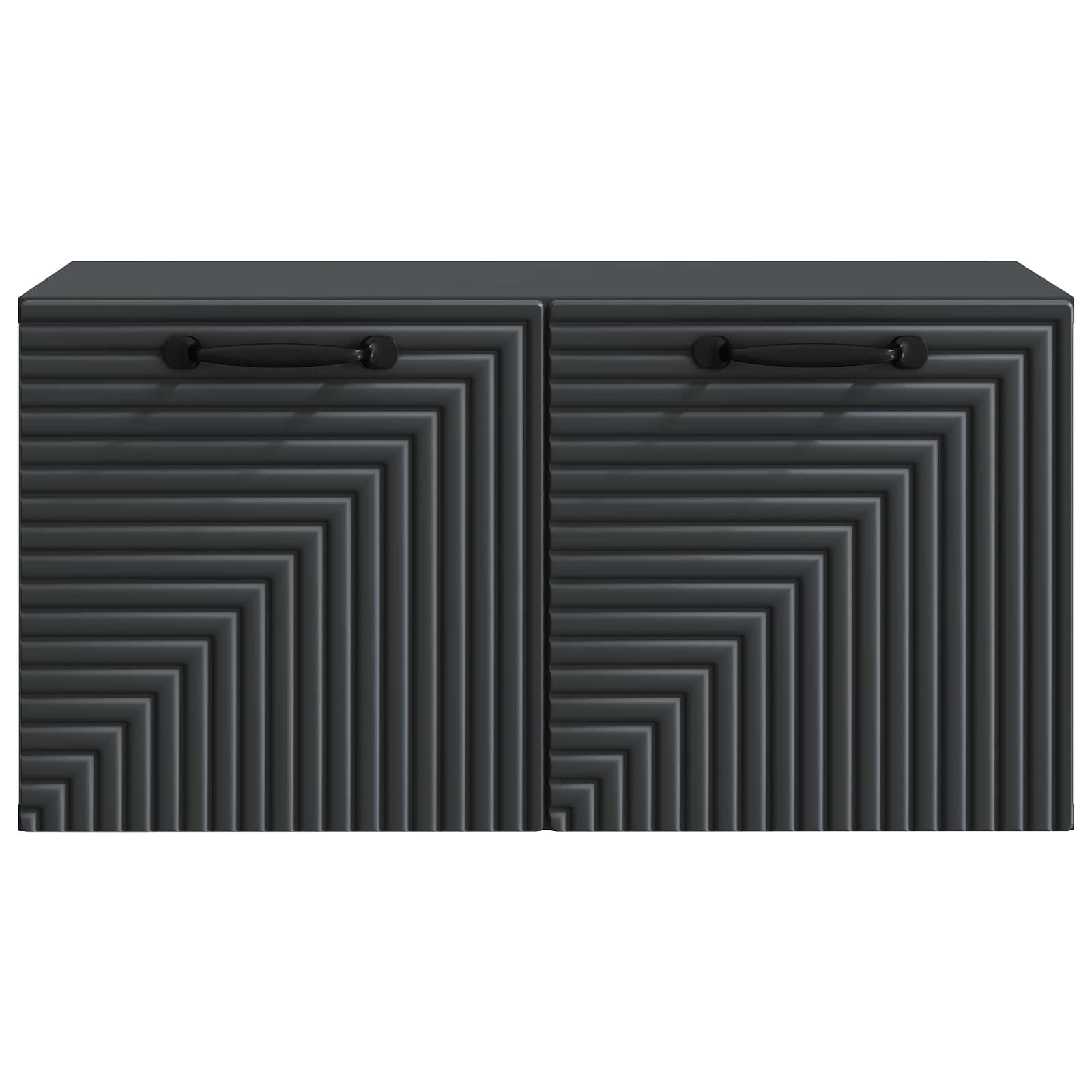 vidaXL Szafka RTV montowana na ścianie Czarny 59,5 x 31 x 30 cm