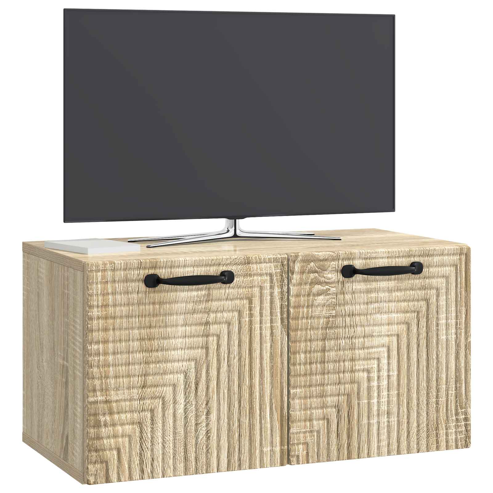 vidaXL Szafka RTV montowana na ścianie dąb Sonoma 59,5 x 31 x 30 cm