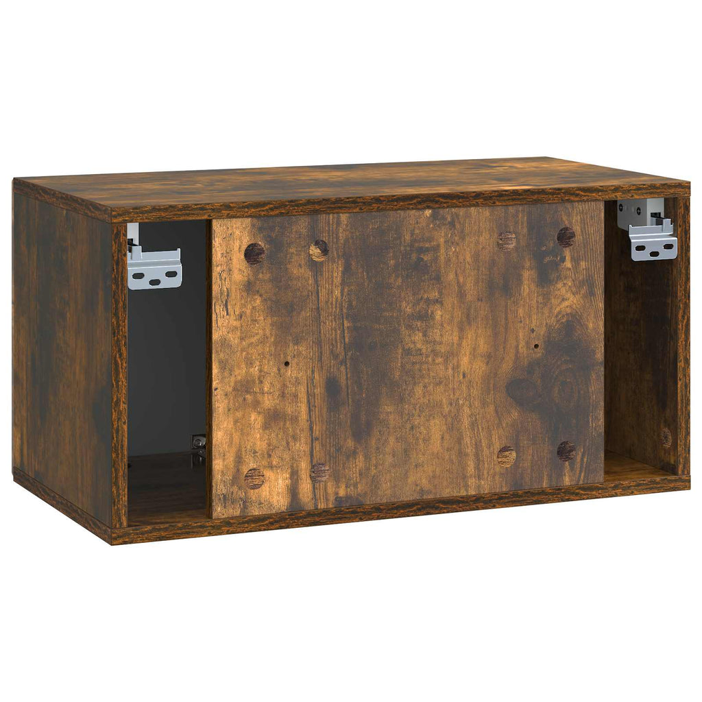 vidaXL Szafka RTV montowana na ścianie Dąb wędzony 59,5 x 31 x 30 cm