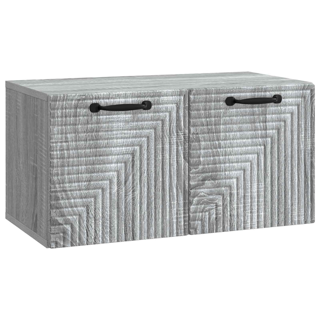 vidaXL Szafka RTV montowana na ścianie Szary Sonoma 59,5 x 31 x 30 cm