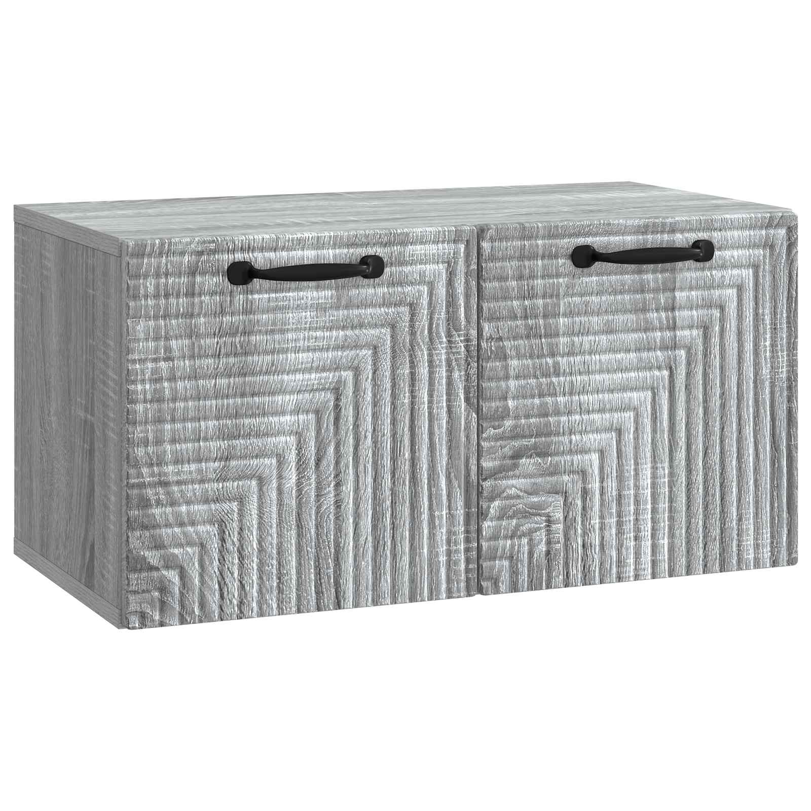 vidaXL Szafka RTV montowana na ścianie Szary Sonoma 59,5 x 31 x 30 cm