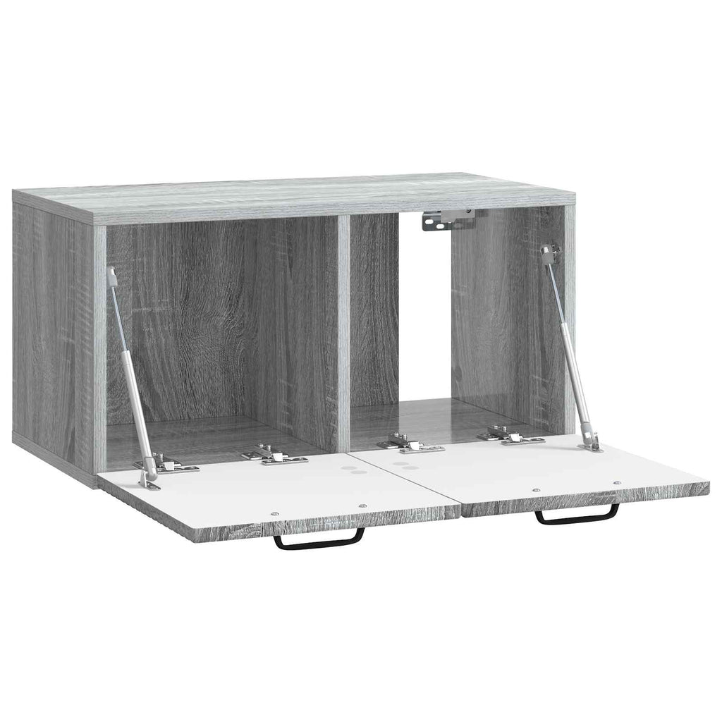 vidaXL Szafka RTV montowana na ścianie Szary Sonoma 59,5 x 31 x 30 cm