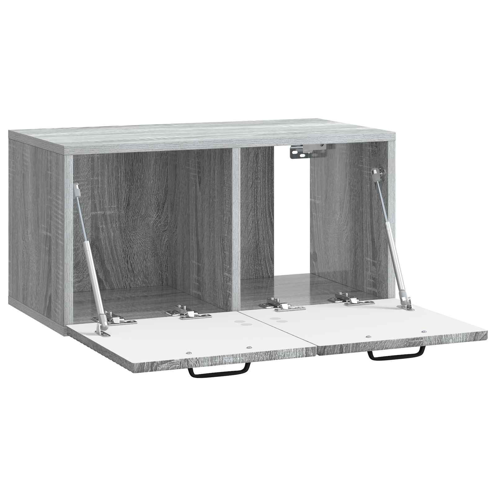 vidaXL Szafka RTV montowana na ścianie Szary Sonoma 59,5 x 31 x 30 cm