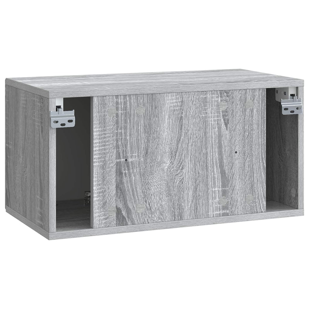 vidaXL Szafka RTV montowana na ścianie Szary Sonoma 59,5 x 31 x 30 cm