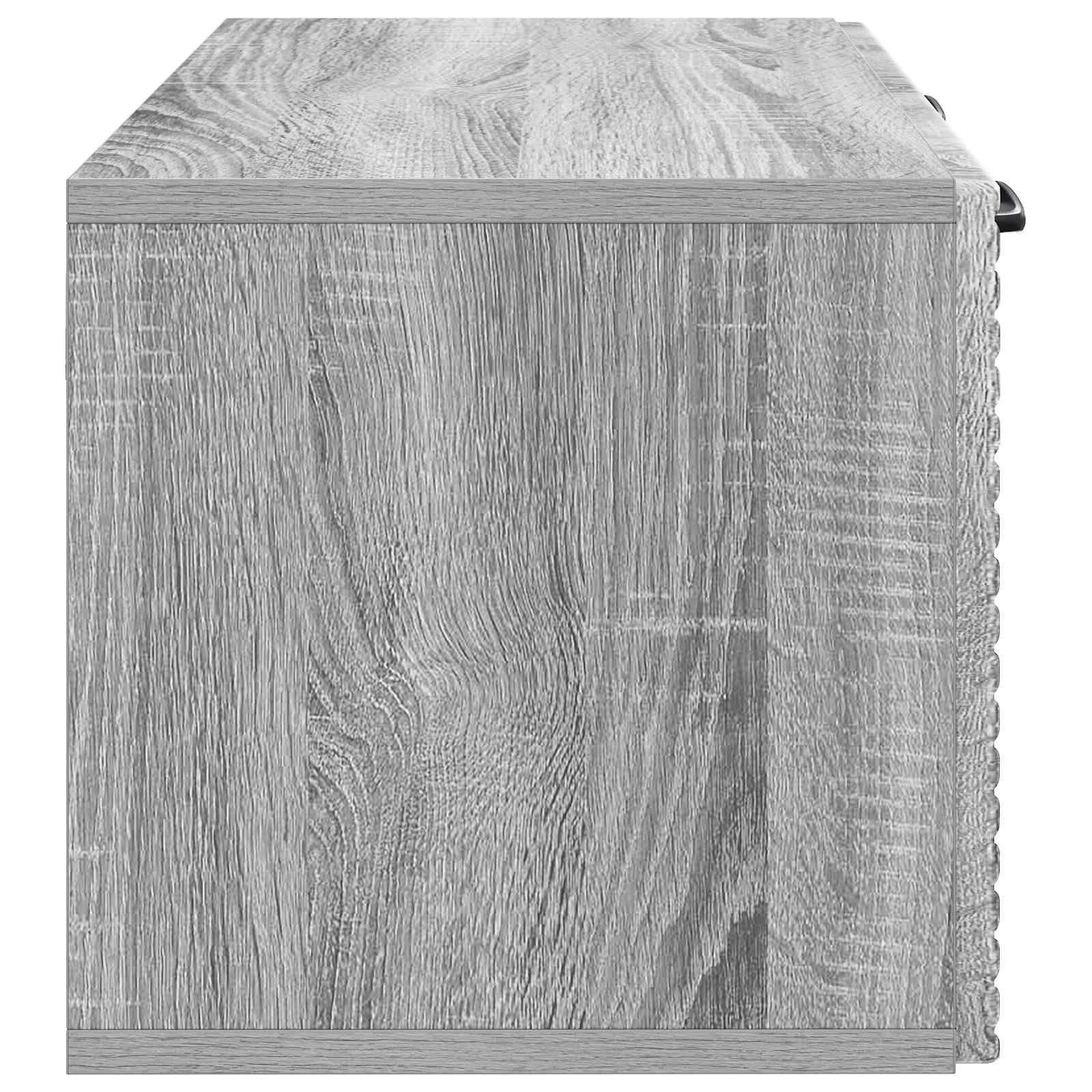vidaXL Szafka RTV montowana na ścianie Szary Sonoma 59,5 x 31 x 30 cm