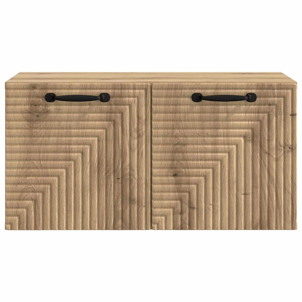 vidaXL Szafka RTV montowana na ścianie 59,5 x 31 x 30 cm Dąb artisan