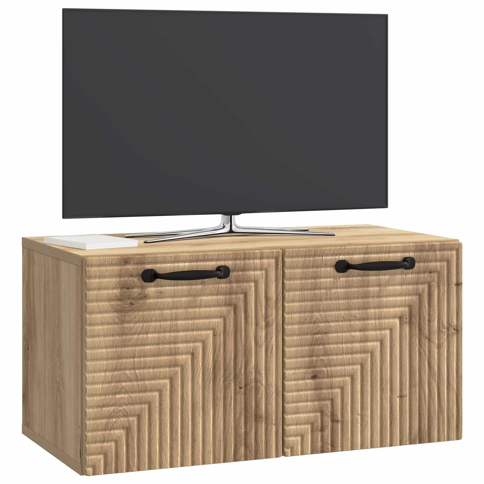 vidaXL Szafka RTV montowana na ścianie 59,5 x 31 x 30 cm Dąb artisan