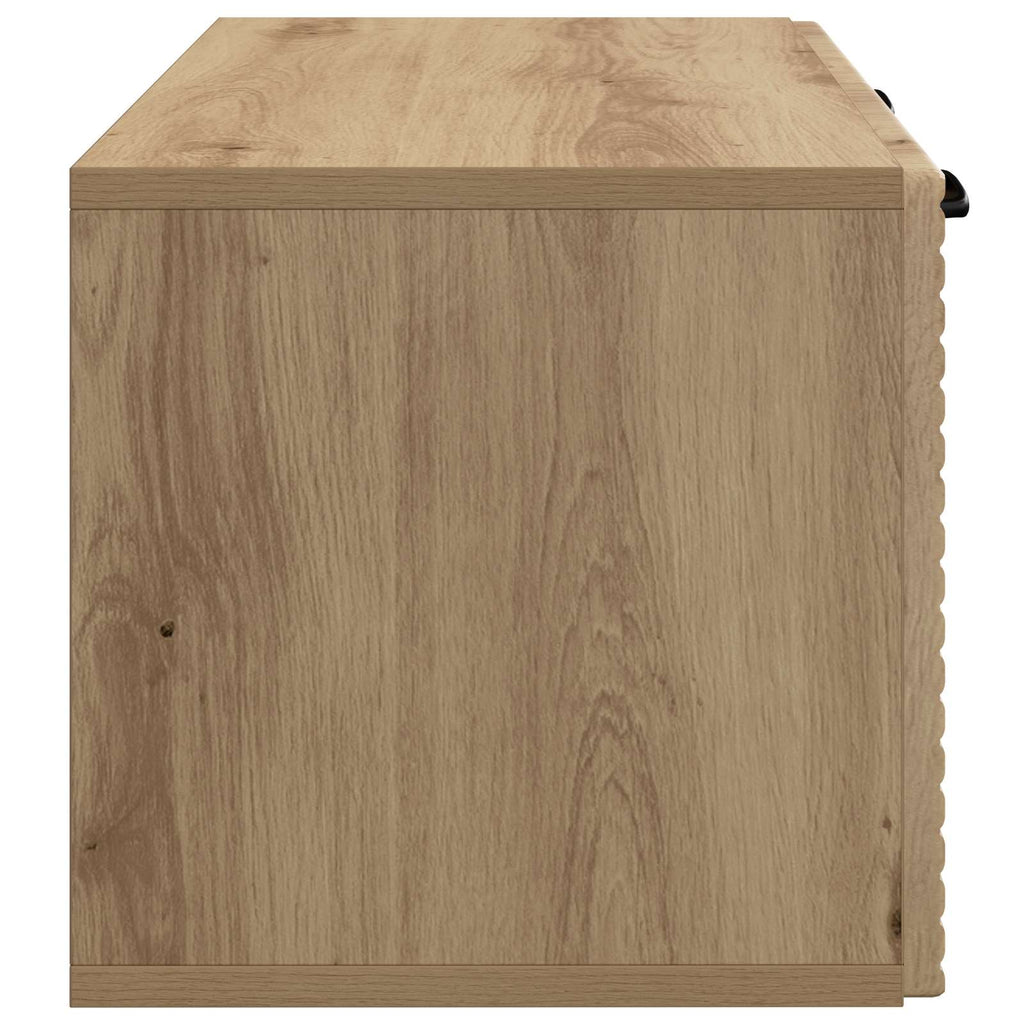 vidaXL Szafka RTV montowana na ścianie 59,5 x 31 x 30 cm Dąb artisan