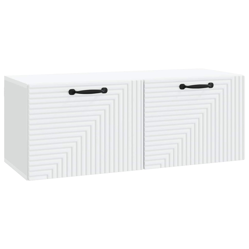 vidaXL Szafka RTV montowana na ścianie Biały 78,5 x 31 x 30 cm