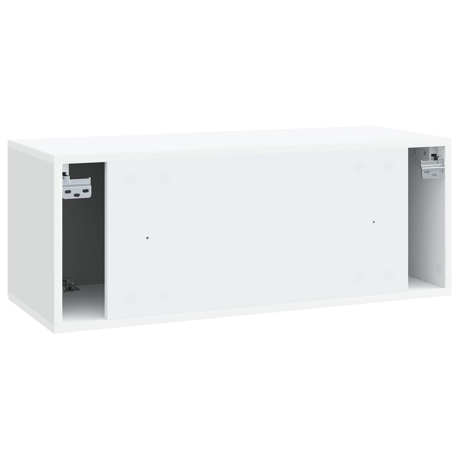 vidaXL Szafka RTV montowana na ścianie Biały 78,5 x 31 x 30 cm