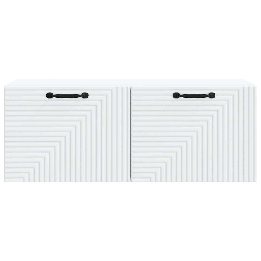 vidaXL Szafka RTV montowana na ścianie Biały 78,5 x 31 x 30 cm
