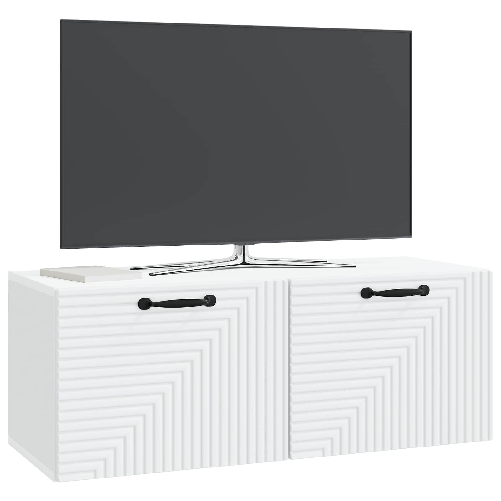 vidaXL Szafka RTV montowana na ścianie Biały 78,5 x 31 x 30 cm
