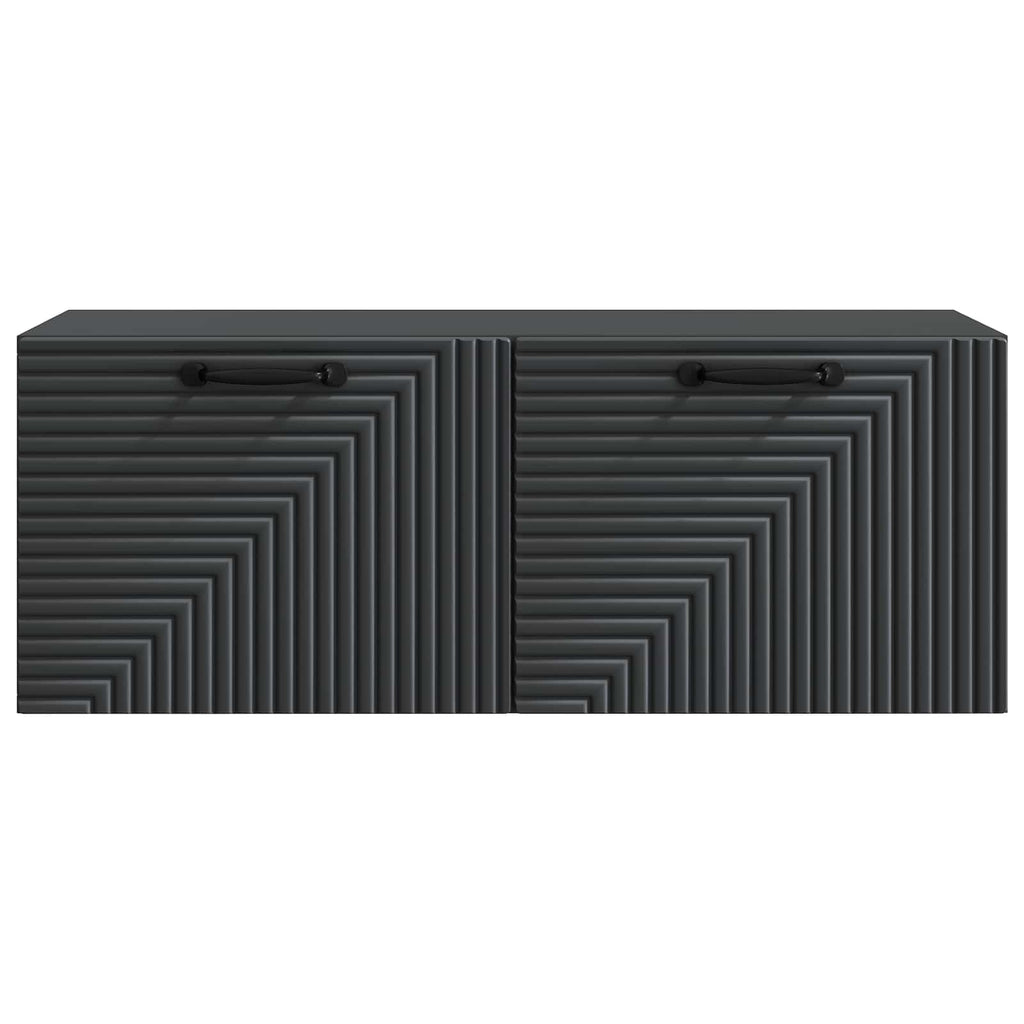 vidaXL Szafka RTV montowana na ścianie Czarny 78,5 x 31 x 30 cm