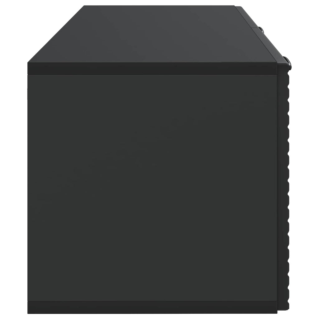 vidaXL Szafka RTV montowana na ścianie Czarny 78,5 x 31 x 30 cm
