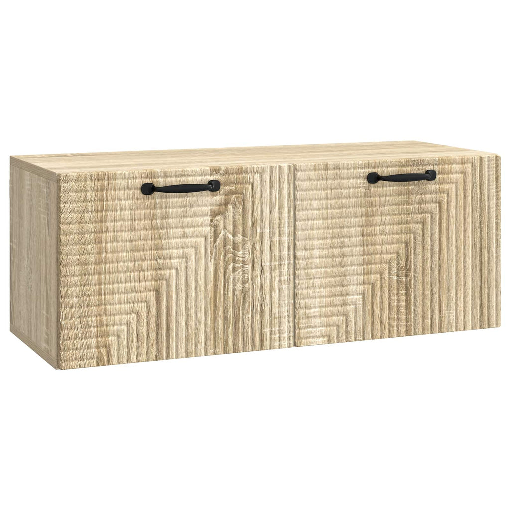 vidaXL Szafka RTV montowana na ścianie dąb Sonoma 78,5 x 31 x 30 cm