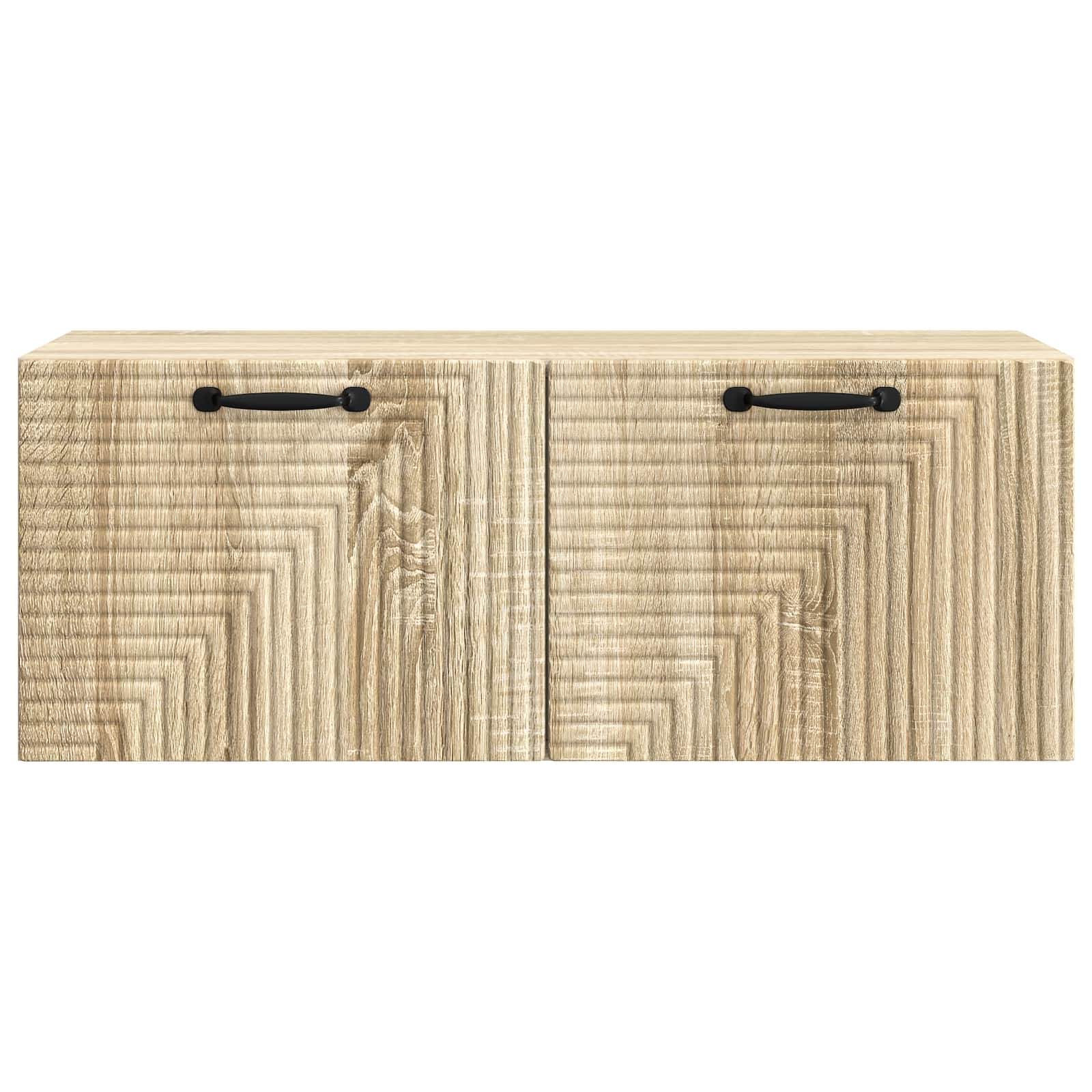 vidaXL Szafka RTV montowana na ścianie dąb Sonoma 78,5 x 31 x 30 cm