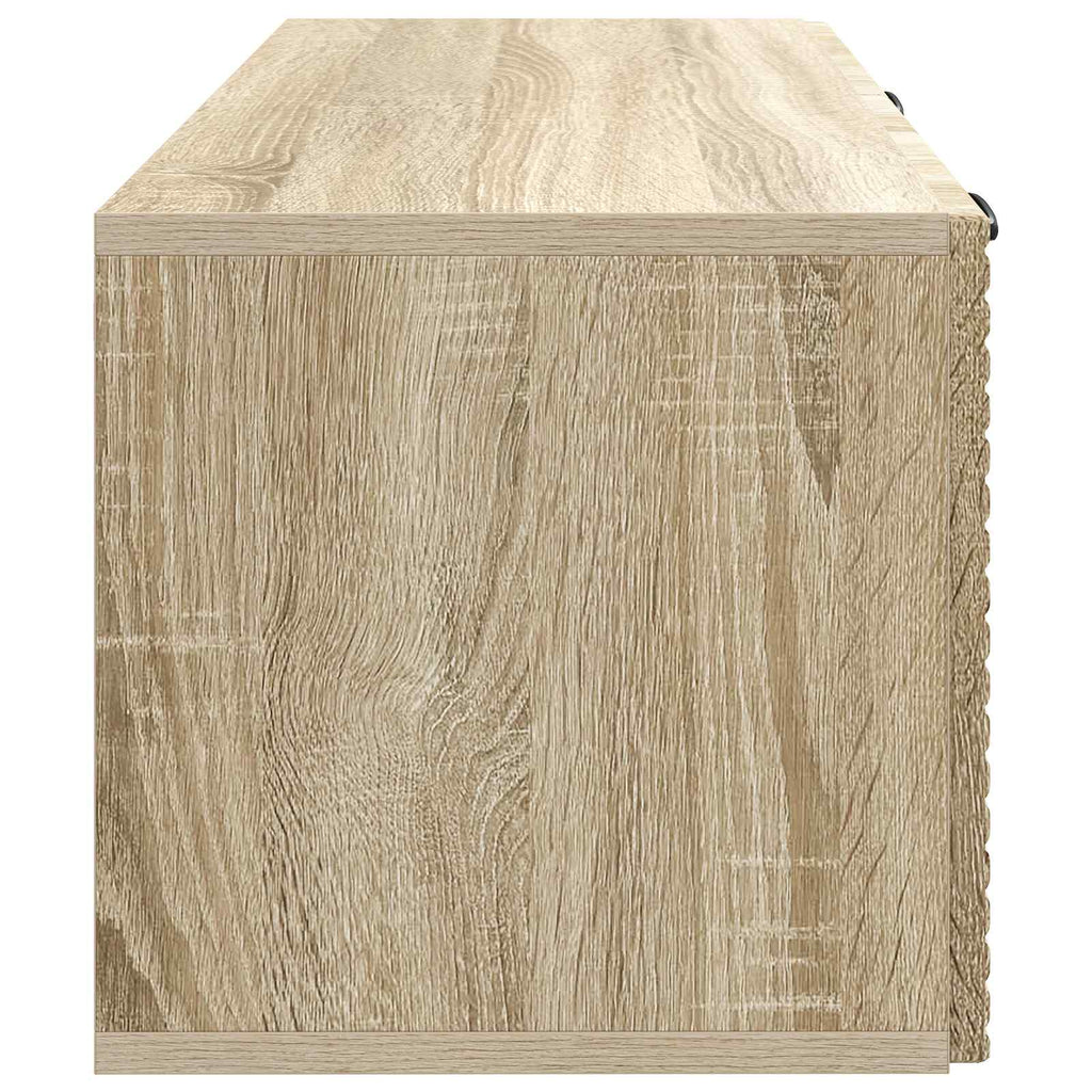 vidaXL Szafka RTV montowana na ścianie dąb Sonoma 78,5 x 31 x 30 cm