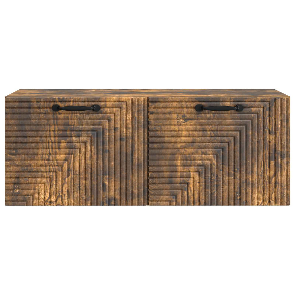 vidaXL Szafka RTV montowana na ścianie Dąb wędzony 78,5 x 31 x 30 cm