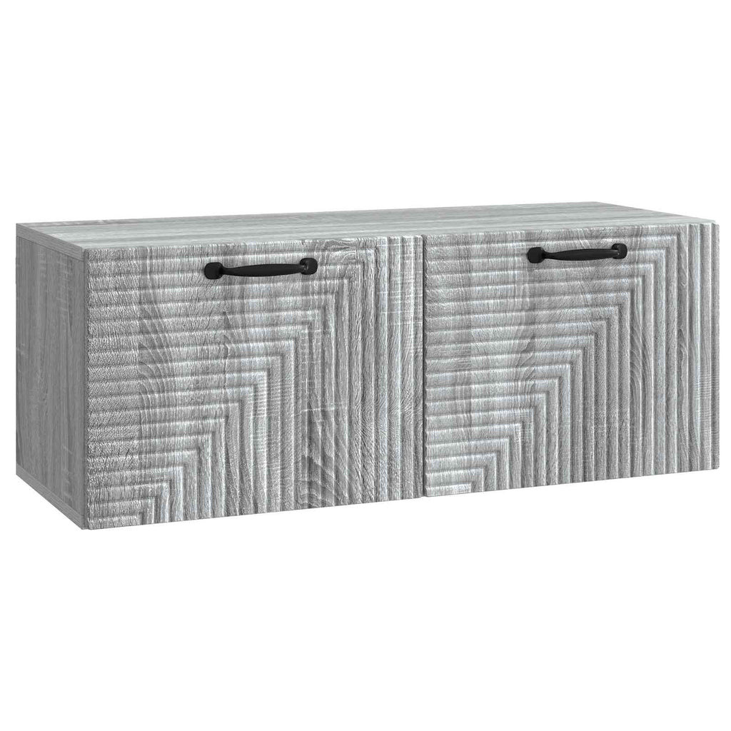 vidaXL Szafka RTV montowana na ścianie Szary Sonoma 78,5 x 31 x 30 cm